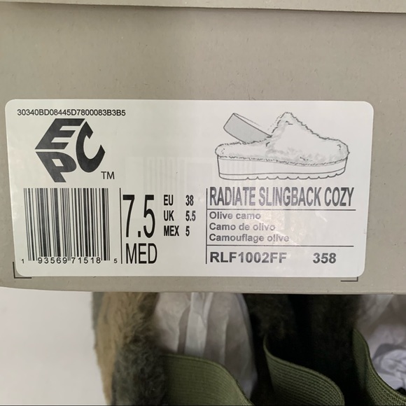 Kenneth Cole Reaction Womens Radiate Slingback Camo Wedge Clogs US 7.5 M NEW - Picture 8 of 9